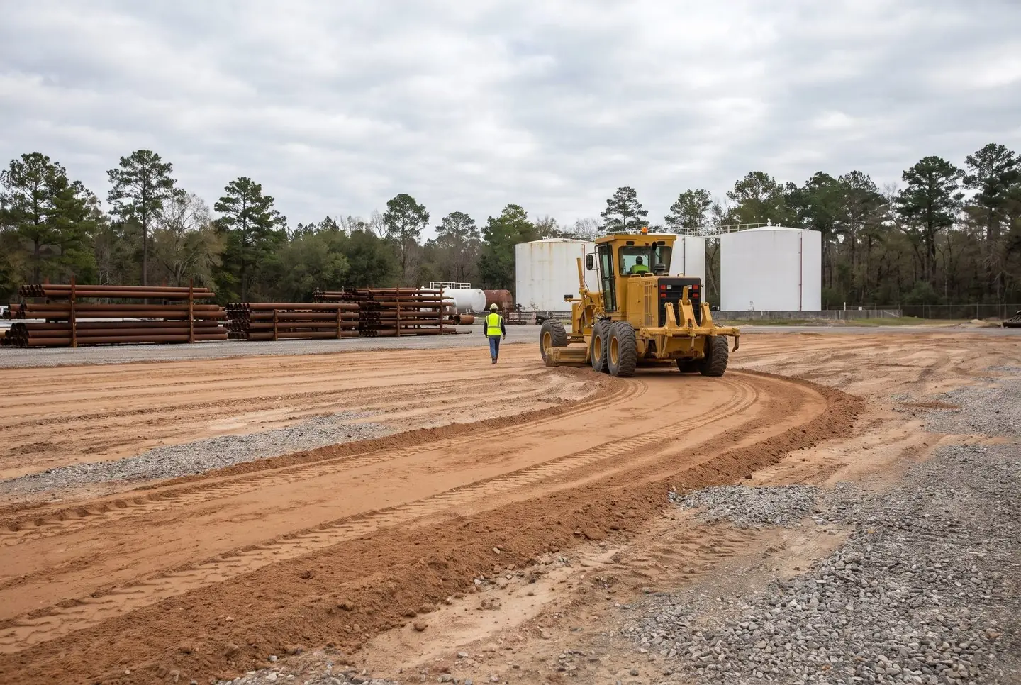 Gravel Parking Lot & Laydown Yard Grading